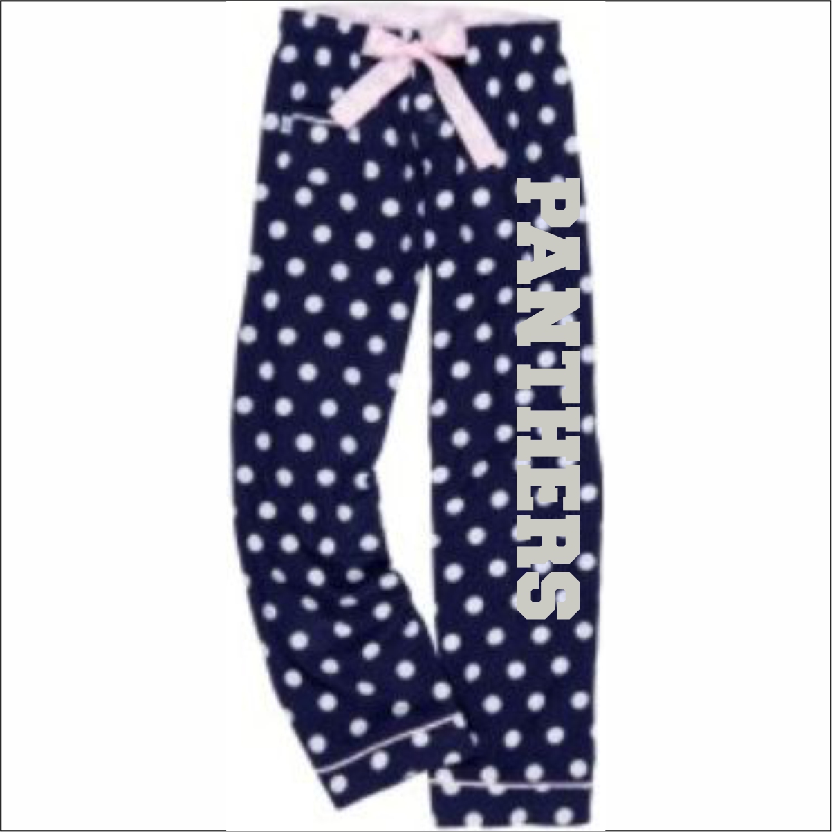 polka dot pajama pants