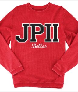 JPII CARDINAL BELLE APPLIQUE CORD CREW
