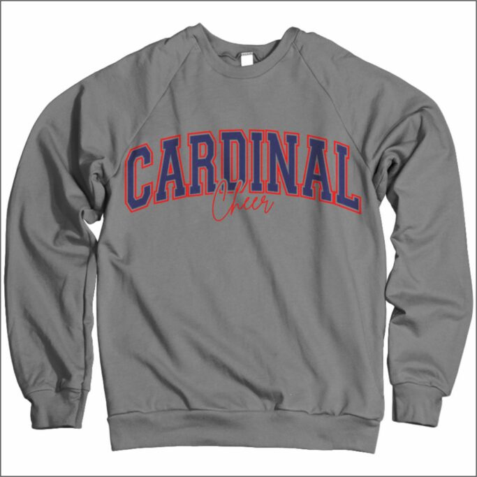 JPII Cheerleader CARDINAL CHEER PEPPER COMFORT COLOR SWEATSHIRT**OPTIONAL** - Image 2