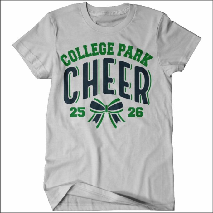 **REQUIRED** COLLEGE PARK CHEER ASH T-SHIRT