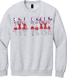 CENTENNIAL CHEER F GILDAN ASH CREW NECK SWEATSHIRT