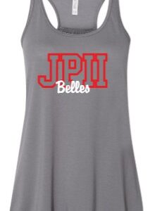 **REQUIRED** JPII CARDINAL BELLE ATHLETIC HEATHER FLOWY TANK