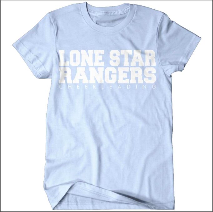 LONE STAR CHEER LIGHT BLUE T-SHIRT **REQUIRED**