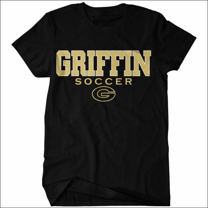 GRIFFIN ATHLETICS BLACK SOCCER DRIFIT T-SHIRT