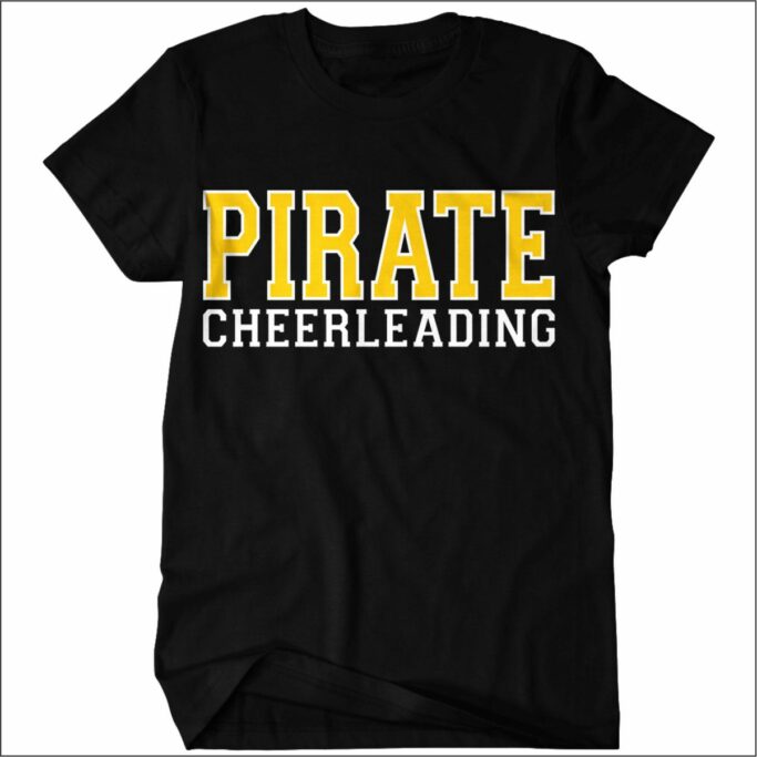 CRANDALL MIDDLE SCHOOL CHEER PIRATE CHEERLEADING T-SHIRT