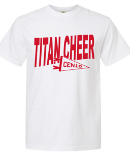 CENTENNIAL CHEER D WHITE COMFORT COLOR T-SHIRT