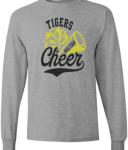 **REQUIRED** CY PARK HIGH SCHOOL CHEER ATHLETIC HEATHER LONG SLEEEVE T-SHIRT