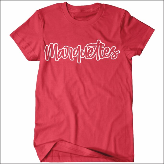 MARCUS MARQUETTES RED COMFORT COLOR T-SHIRT