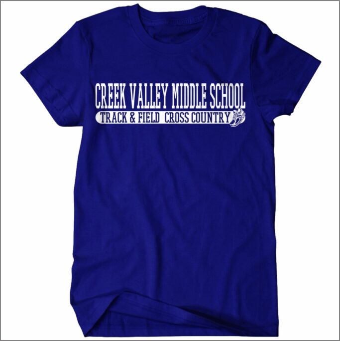 CREEK VALLEY MIDDLE SCHOOL TRACK AND FIELD CROSS COUNTRY DRI-FIT T-SHIRT