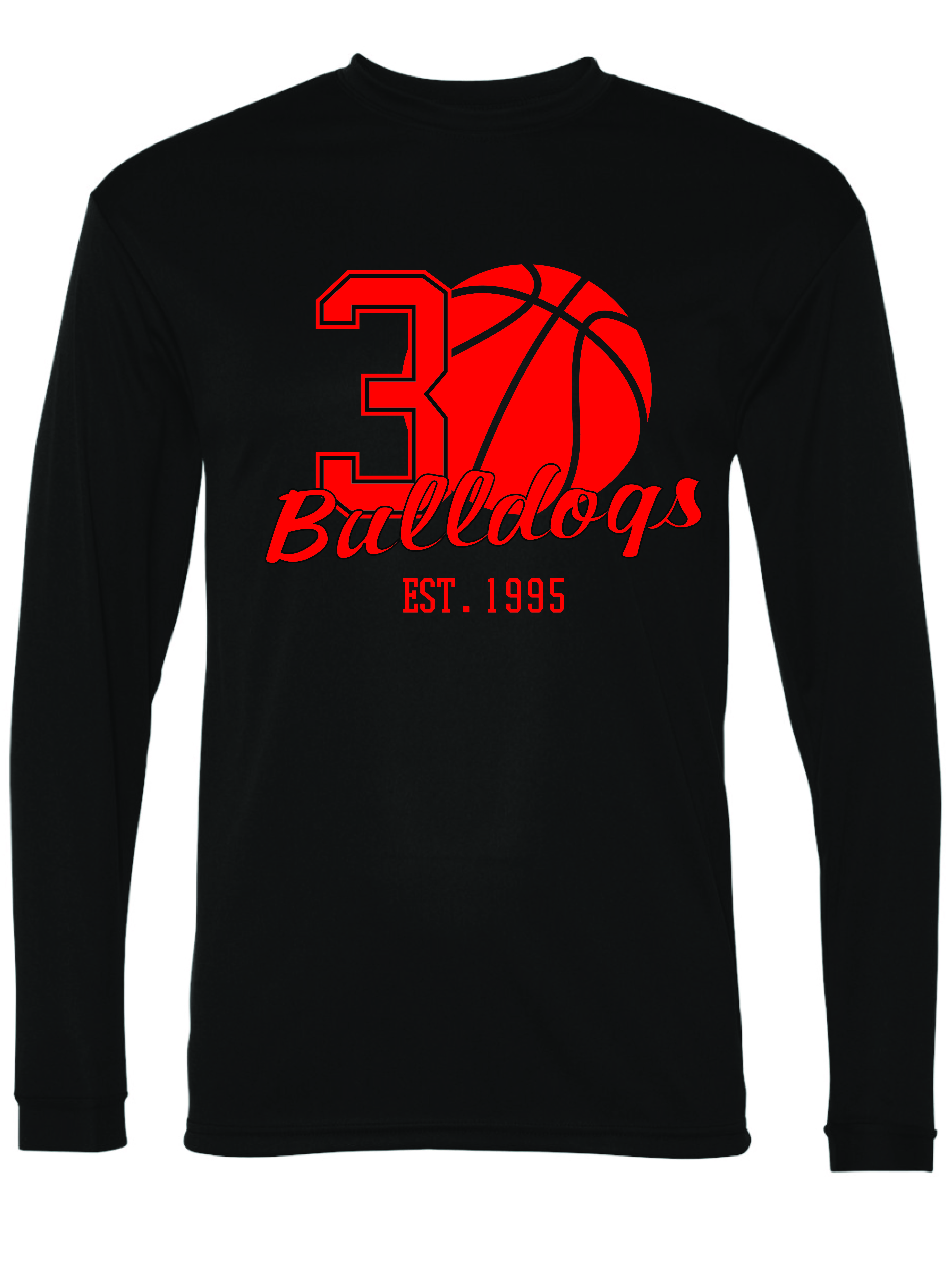 BRIARHILL LONG SLEEVE DRI FIT BASKETBALL TEE 25