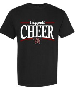 COPPELL CHEER C BLACK COMFORT COLOR T-SHIRT***REQUIRED***