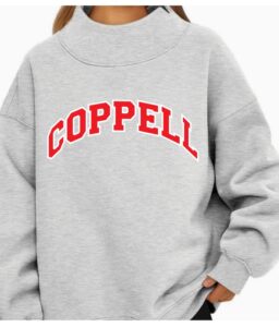 COPPELL CHEER H APPLIQUED MOCK NECK SWEATSHIRT**OPTIONAL**