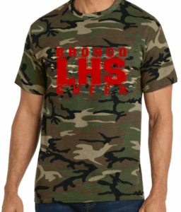 LEGACY CHEERLEADING A CAMO T-SHIRT***REQUIRED***
