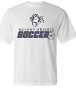 MCKAMY BOYS SOCCER WHITE DRI-FIT T-SHIRT
