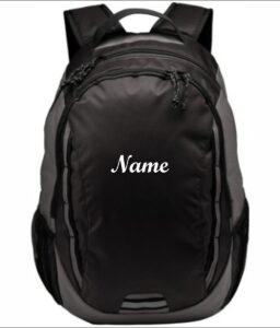 CENTRAL MIDDLE SCHOOL BLACK BACKPACK ****REQUIRED IF NEEDED****