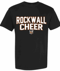 ROCKWALL CHEER F BLACK COMFORT COLOR T-SHIRT**OPTIONAL SPIRIT WEAR***