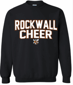 ROCKWALL CHEER G BLACK GILDAN CREWNECK**OPTIONAL SPIRIT WEAR***