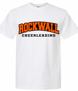 ROCKWALL CHEER I WHITE COMFORT COLOR T-SHIRT**OPTIONAL SPIRIT WEAR***