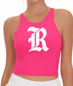ROCKWALL CHEER A HOT PINK FITTED TANK****REQUIRED*****