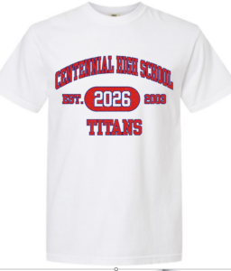 CENTENNIAL CHEER A WHITE COMFORT COLOR T-SHIRT