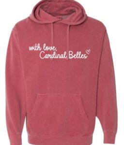JPII CARDINAL BELLE A CRIMSON COMFORT COLOR HOODIE**OPTIONAL**