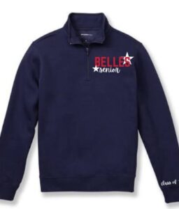 JPII CARDINAL BELLE B NAVY 1/4 ZIP SWEATSHIRT***SENIORS ONLY***