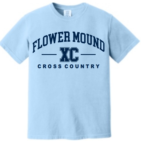 **OPTIONAL**FLOWER MOUND CROSS COUNTRY DESIGN 2 DRI-FIT OR COMFORT COLOR T-SHIRTS