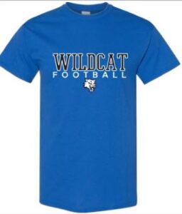 CREEK VALLEY MIDDLE SCHOOL FOOTBALL ROYAL DRI-FIT T-SHIRT