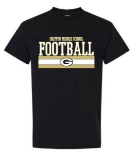 GRIFFIN MIDDLE SCHOOL FOOTBALL BLACK DRI-FIT T-SHIRT