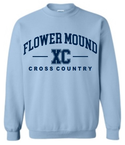 **OPTIONAL**FLOWER MOUND CROSS COUNTRY DESIGN 2 GILDAN CREW NECK SWEATSHIRTS - Image 2