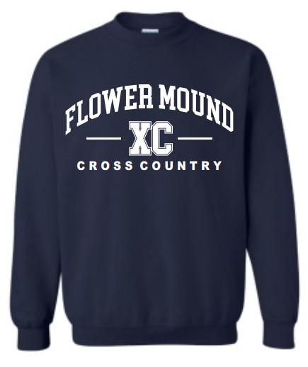 **OPTIONAL**FLOWER MOUND CROSS COUNTRY DESIGN 2 GILDAN CREW NECK SWEATSHIRTS - Image 3