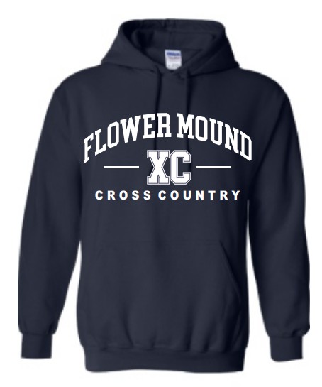 **OPTIONAL**FLOWER MOUND CROSS COUNTRY DESIGN 2 GILDAN HOODIE SWEATSHIRTS