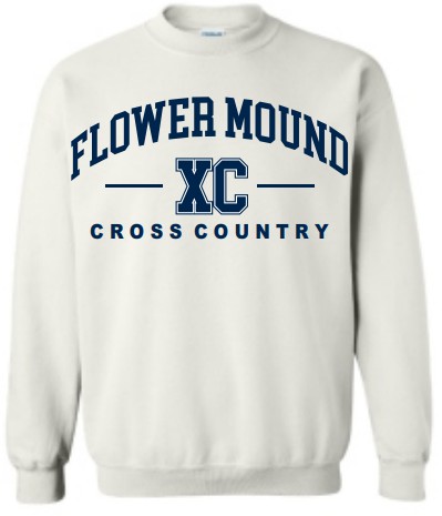**OPTIONAL**FLOWER MOUND CROSS COUNTRY DESIGN 2 GILDAN CREW NECK SWEATSHIRTS - Image 4
